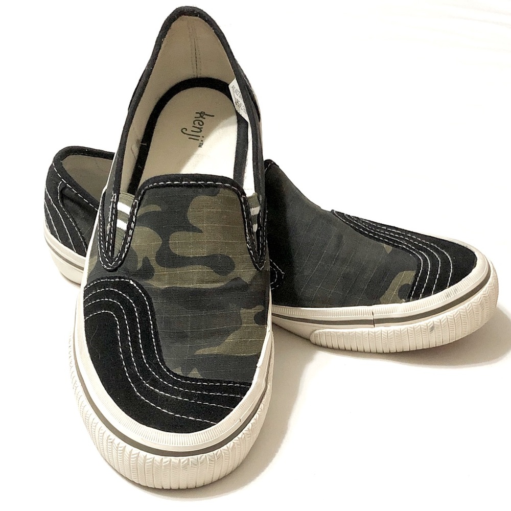 Kenji Women’s Camo Canvas Slip-on Sneakers - 9.5